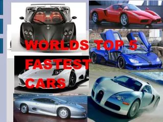 WORLDS TOP 5 FASTEST CARS