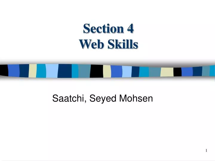 section 4 web skills