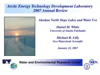 Arctic Energy Technology Development Laboratory 2007 Annual Review
