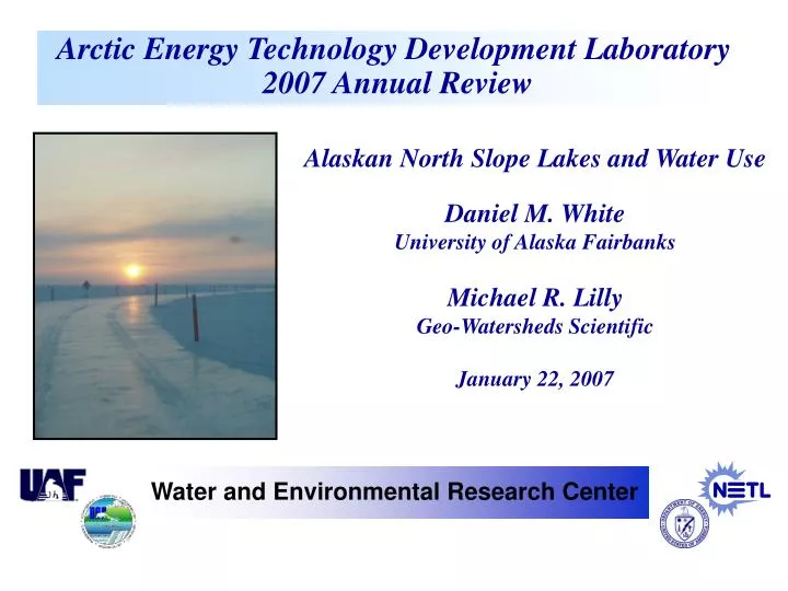 arctic energy technology development laboratory 2007 annual review