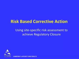 Risk Based Corrective Action