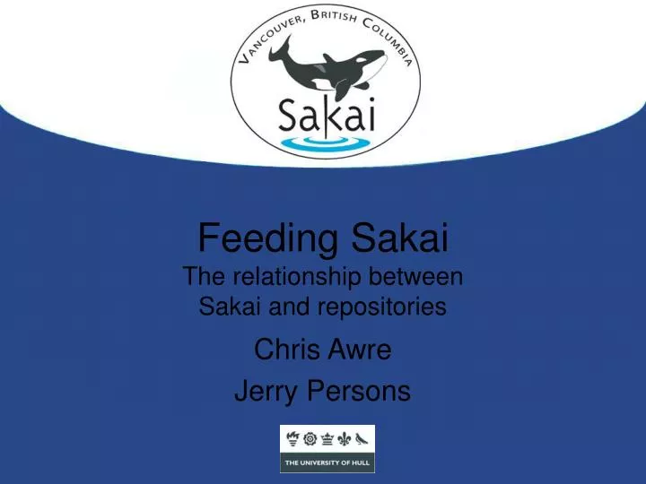 feeding sakai the relationship between sakai and repositories