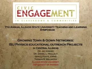 7th Annual Illinois State University Teaching and Learning Symposium