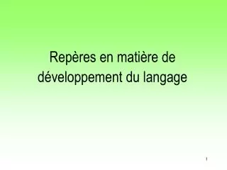 rep res en mati re de d veloppement du langage