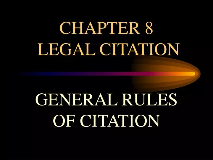 chapter 8 legal citation