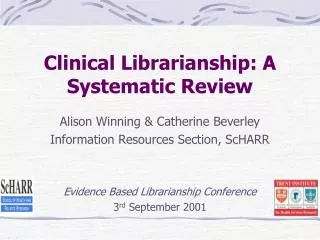 Clinical Librarianship: A Systematic Review