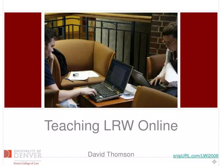 teaching lrw online david thomson