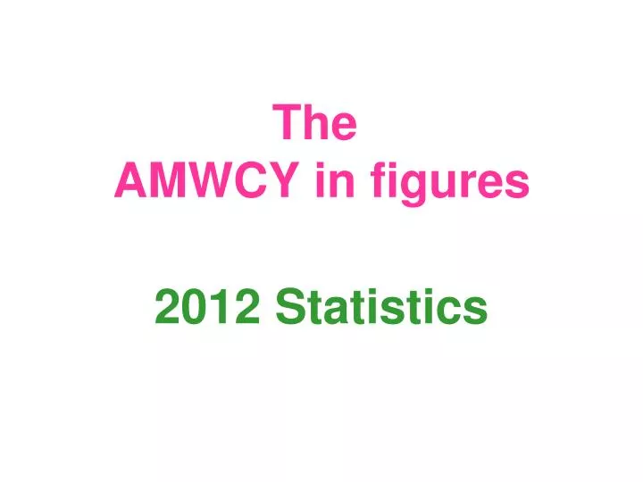 the amwcy in figures