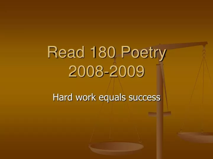 read 180 poetry 2008 2009
