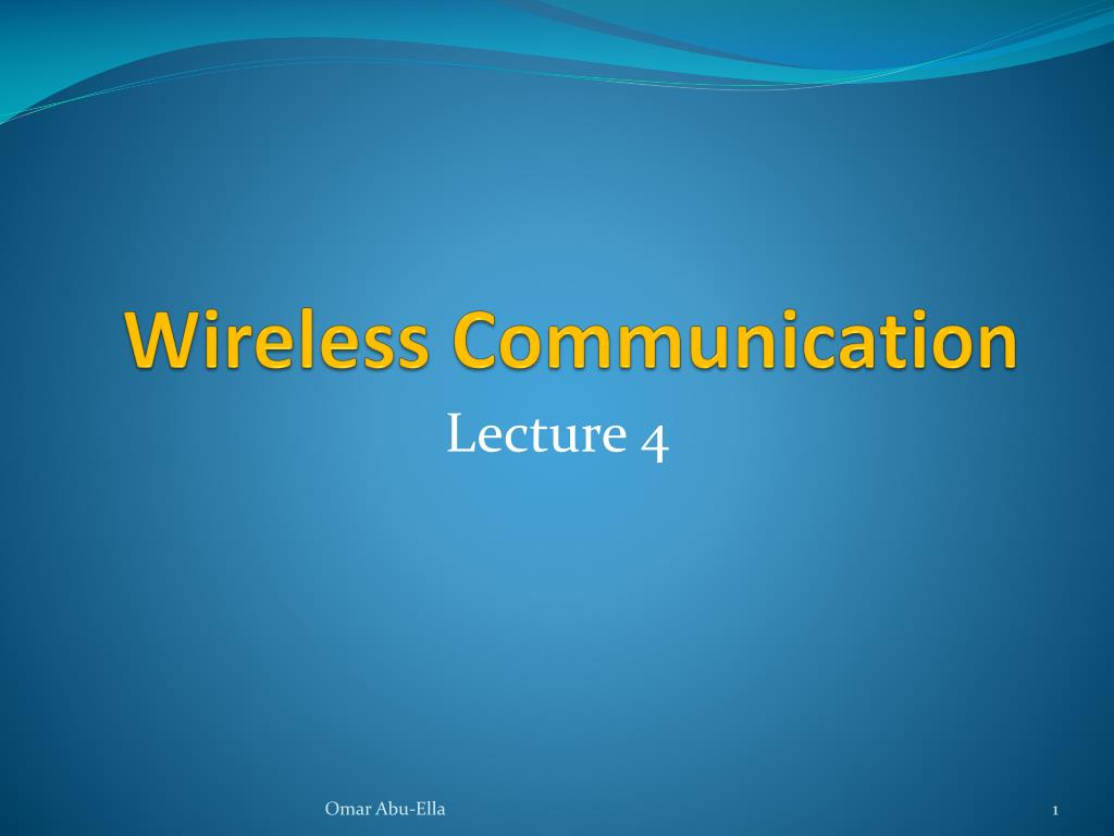 PPT - Wireless Communication PowerPoint Presentation, free download ...
