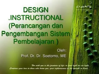 design instructional perancangan dan pengembangan sistem pembelajaran