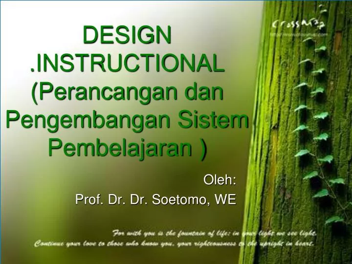 design instructional perancangan dan pengembangan sistem pembelajaran