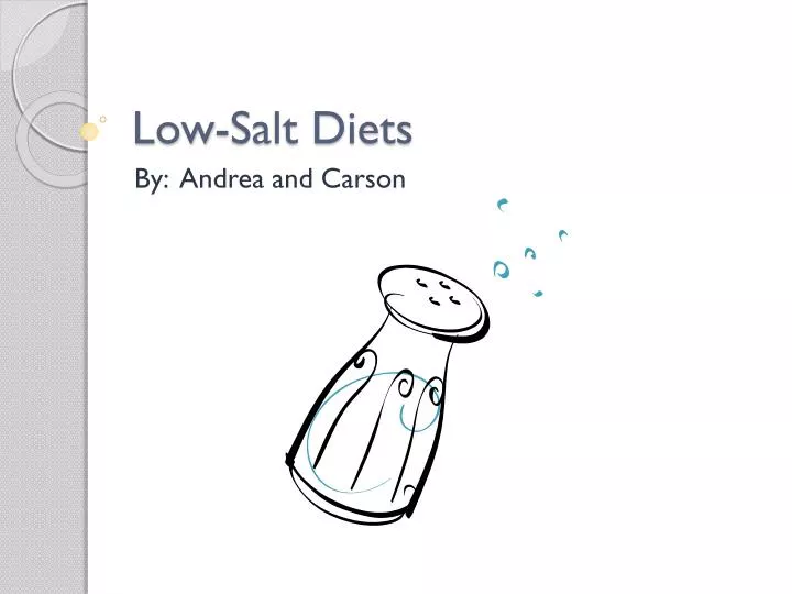 low salt diets
