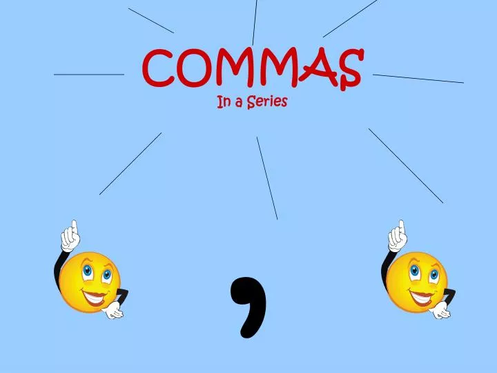 commas in a series