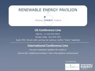 RENEWABLE ENERGY PAVILION