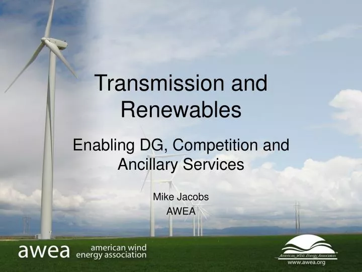 transmission and renewables