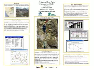 Antamina Mine Water Management Model Alan Keizur Golder Associates Roberto Manrique Arce