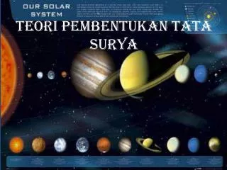 teori pembentukan tata surya