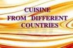 CUISINE FROM DIFFERENT COUNTRIES - slide 1