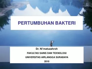 pertumbuhan bakteri