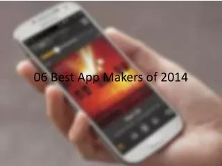 06 Best App Makers of 2014