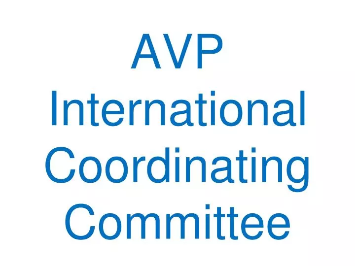 avp international coordinating committee