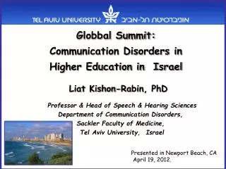 Liat Kishon-Rabin, PhD