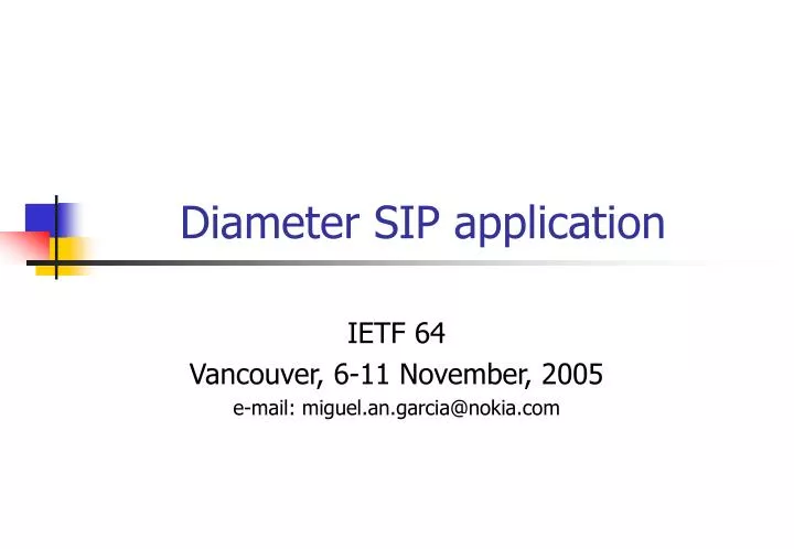 diameter sip application