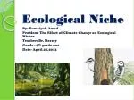 Ecological Niche - slide 1