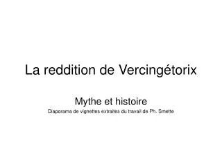 la reddition de vercing torix