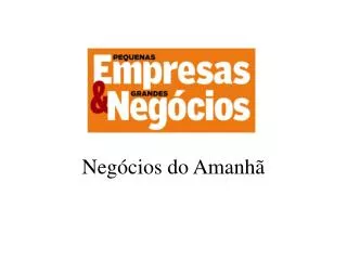 neg cios do amanh