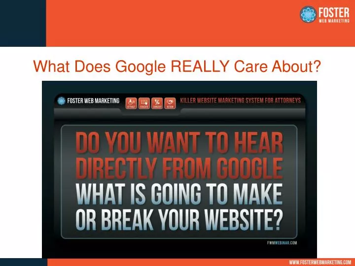 what does google really care about