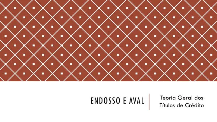 endosso e aval