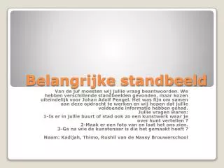 belangrijke standbeeld