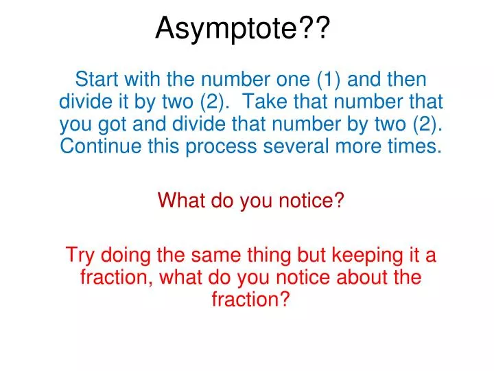 asymptote