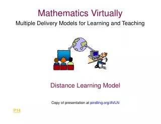 Mathematics Virtually Multiple Delivery Models for Learning and Teaching