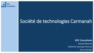 soci t de technologies carmanah