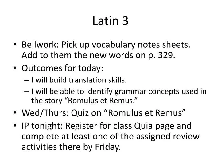 latin 3