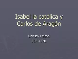 isabel la cat lica y carlos de arag n