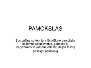 pamokslas