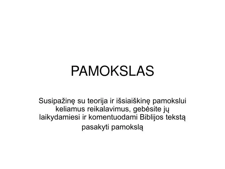 pamokslas