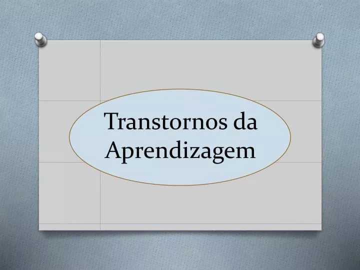 transtornos da aprendizagem