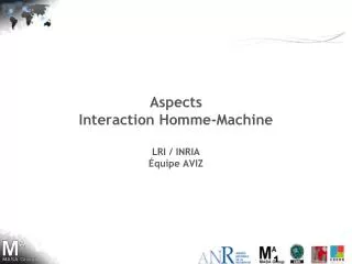 aspects interaction homme machine lri inria quipe aviz