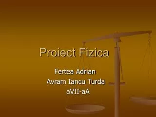 proiect fizica