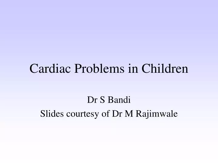cardiac problems in children