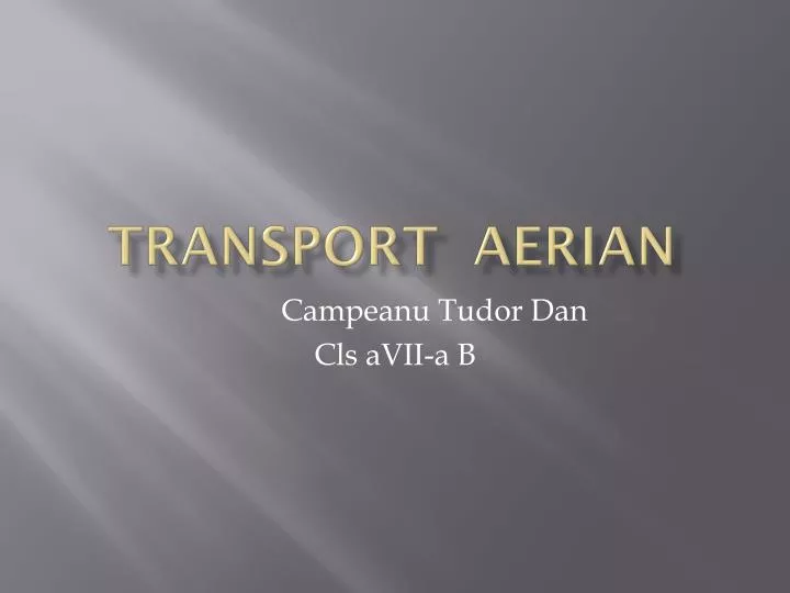 transport aerian