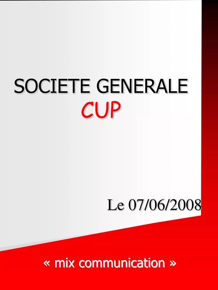 societe generale cup