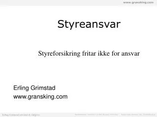 styreansvar