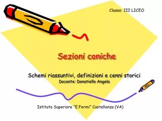 sezioni coniche
