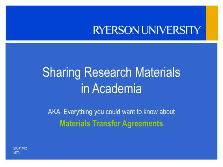 sharing research materials in academia